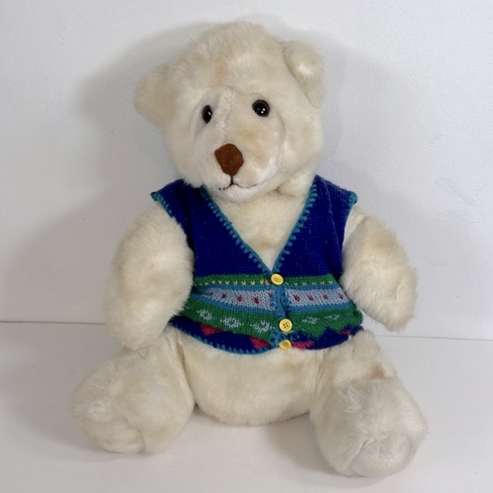 North American Bear Co Vintage 1982 Blonde 18” Plush Barbara Isenberg Teddy Bear